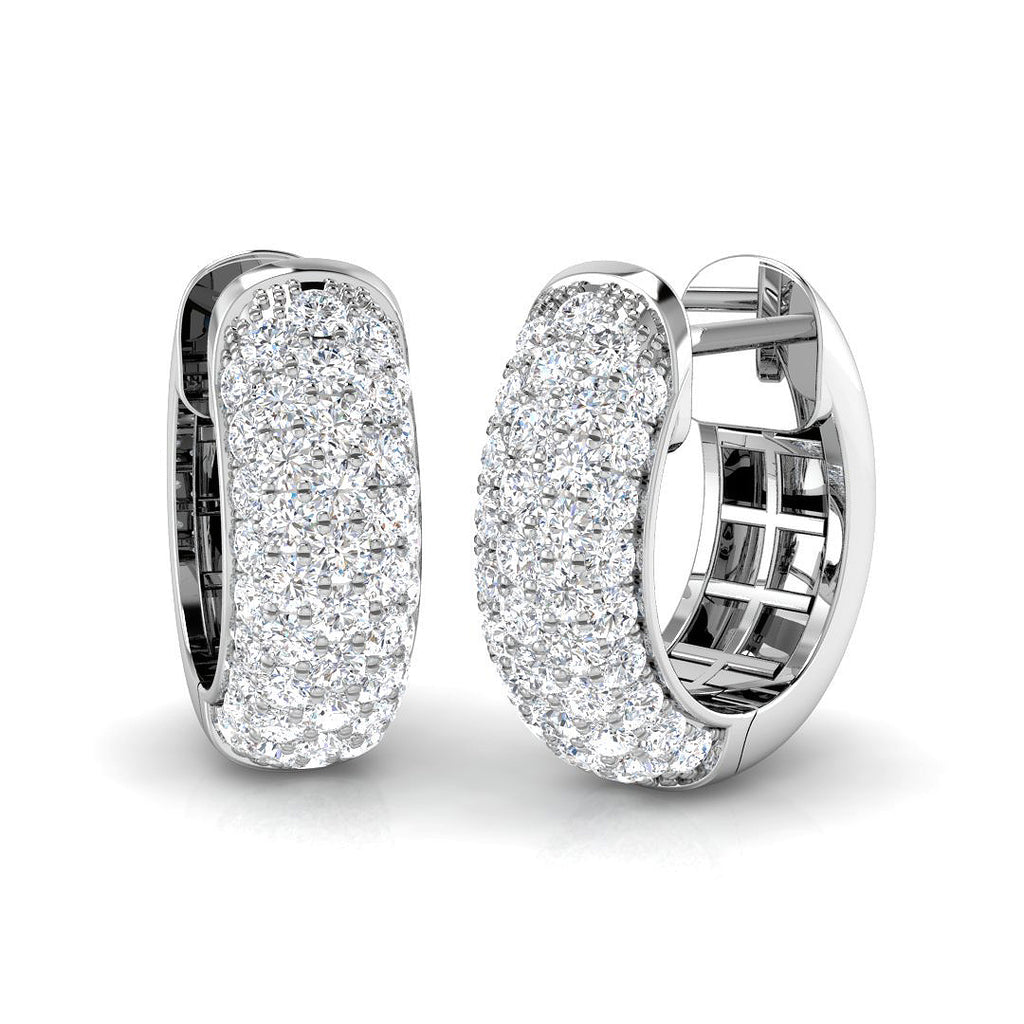 XYE3278 — Earrings - 9k White Gold