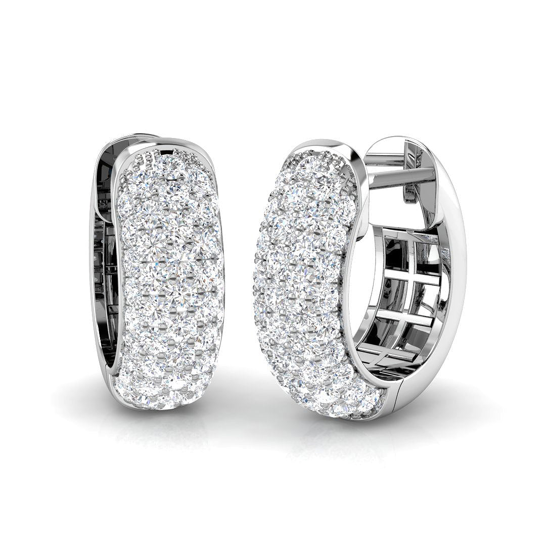 XYE3271 — Earrings - 9k White Gold
