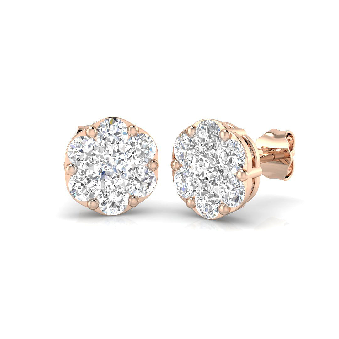 XYE3273 — Earrings - 9k Rose Gold