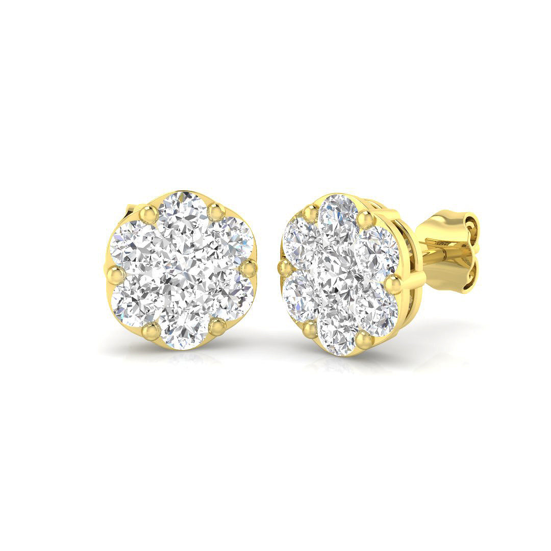 XYE3273 — Earrings - 9k Yellow Gold