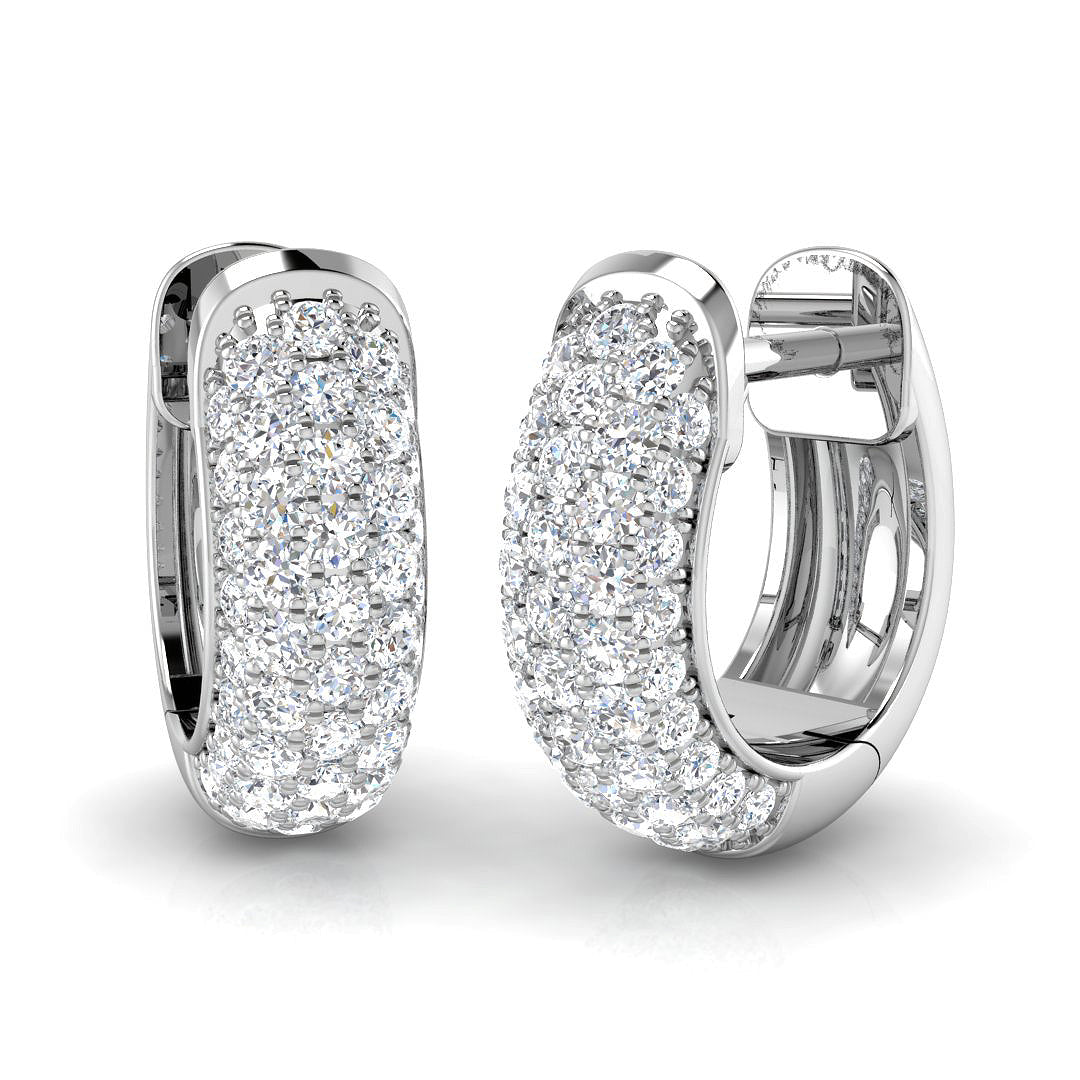 XYE3279 — Earrings - 9k White Gold