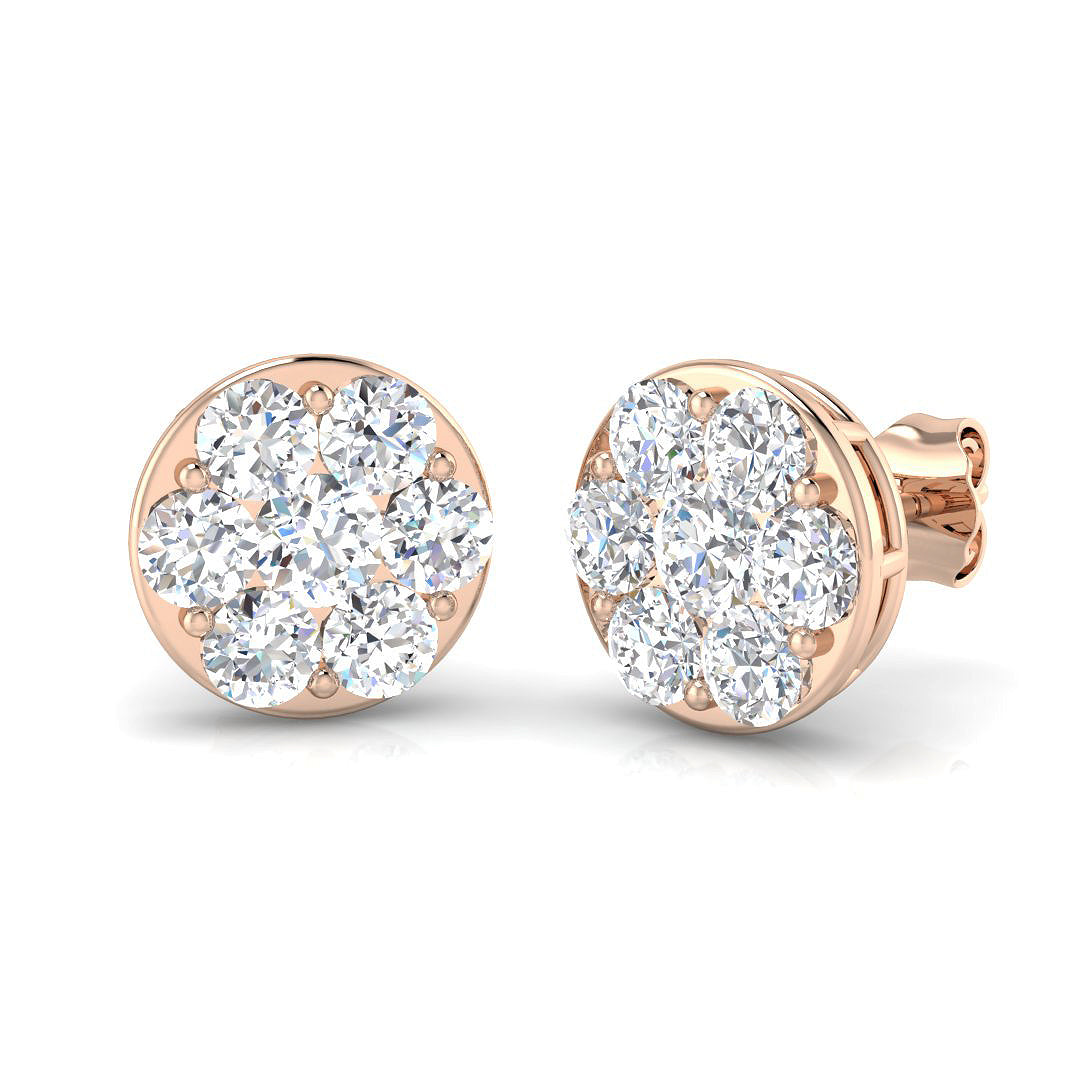 XYE3281 — Earrings - 9k Rose Gold