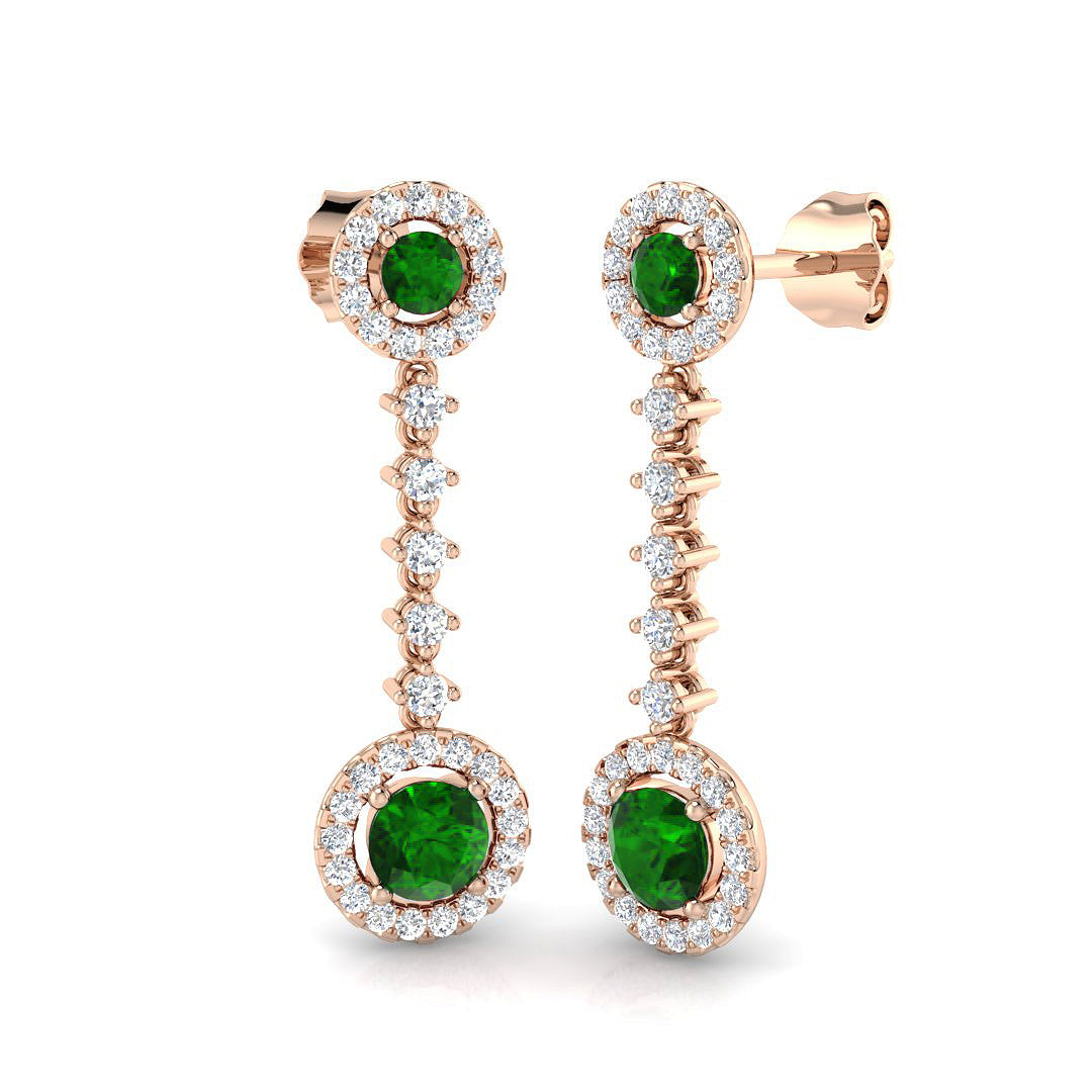 XYE3358 — Earrings - 9k Rose Gold