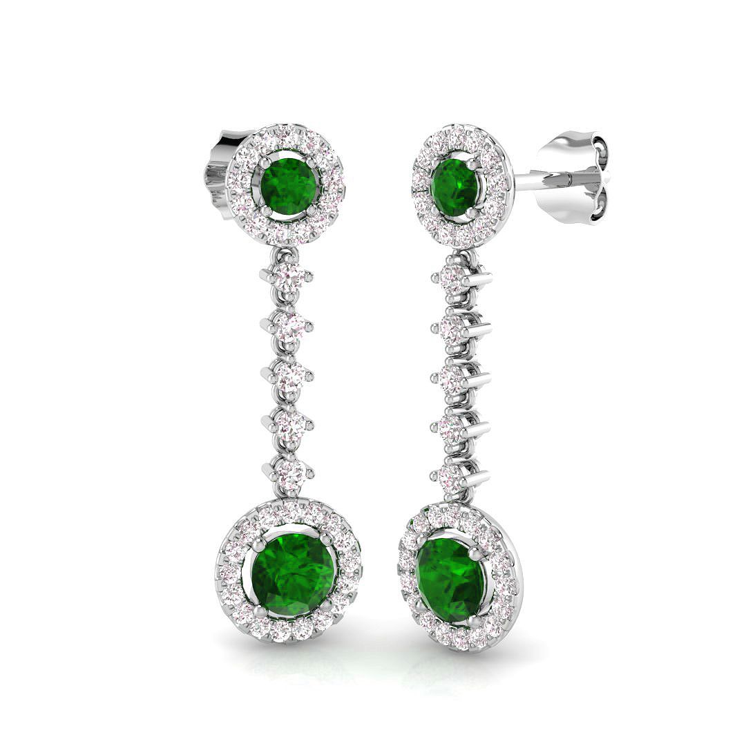 XYE3358 — Earrings - 9k White Gold