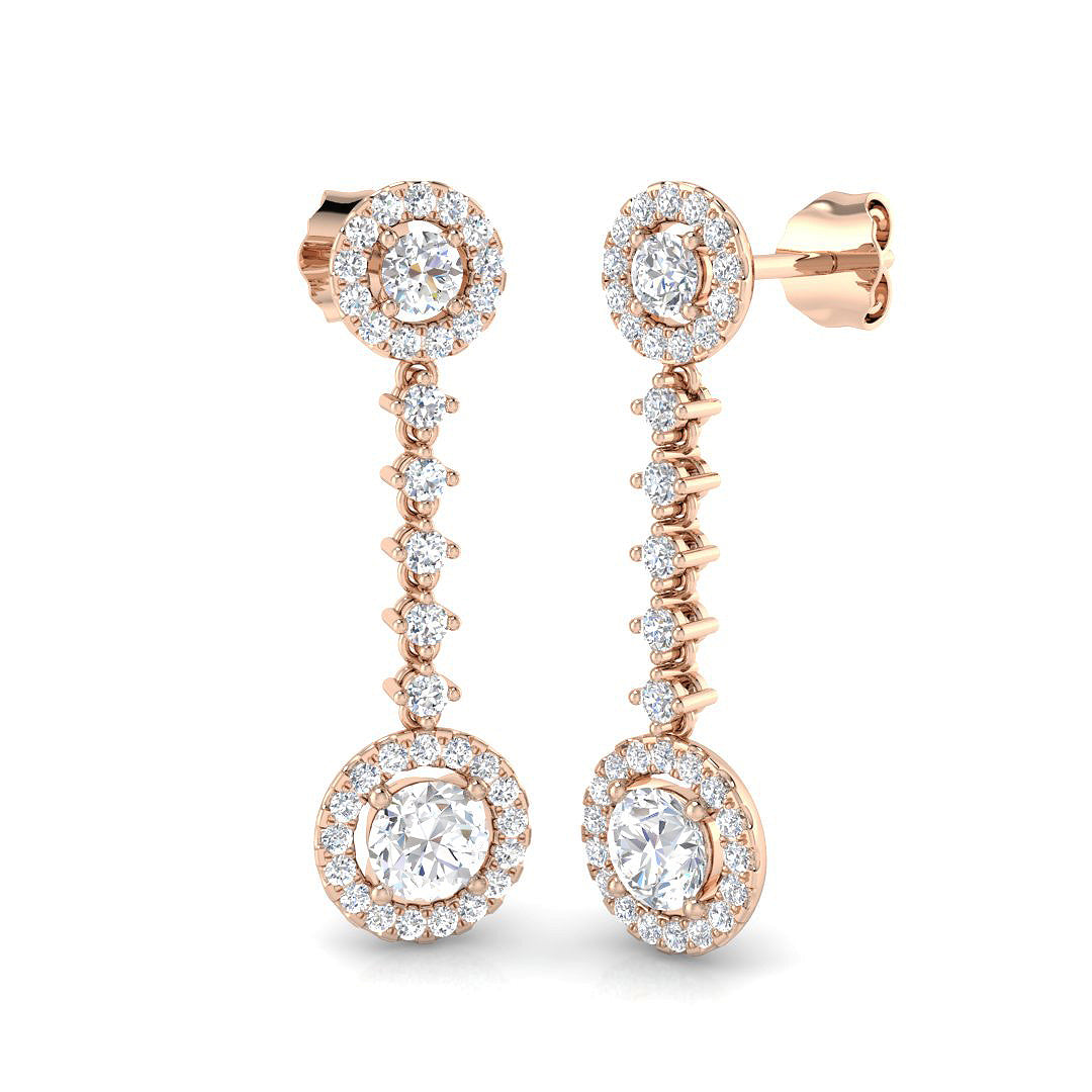 XYE3358 — Earrings - 9k Rose Gold