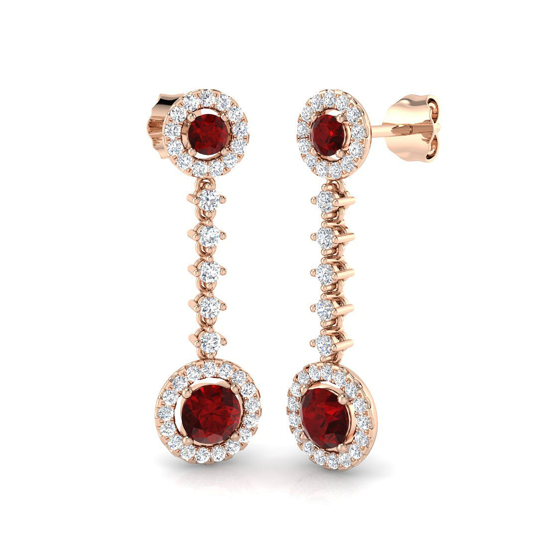 XYE3358 — Earrings - 9k Rose Gold
