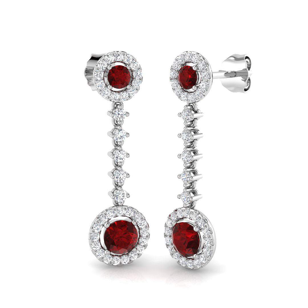 XYE3358 — Earrings - 9k White Gold