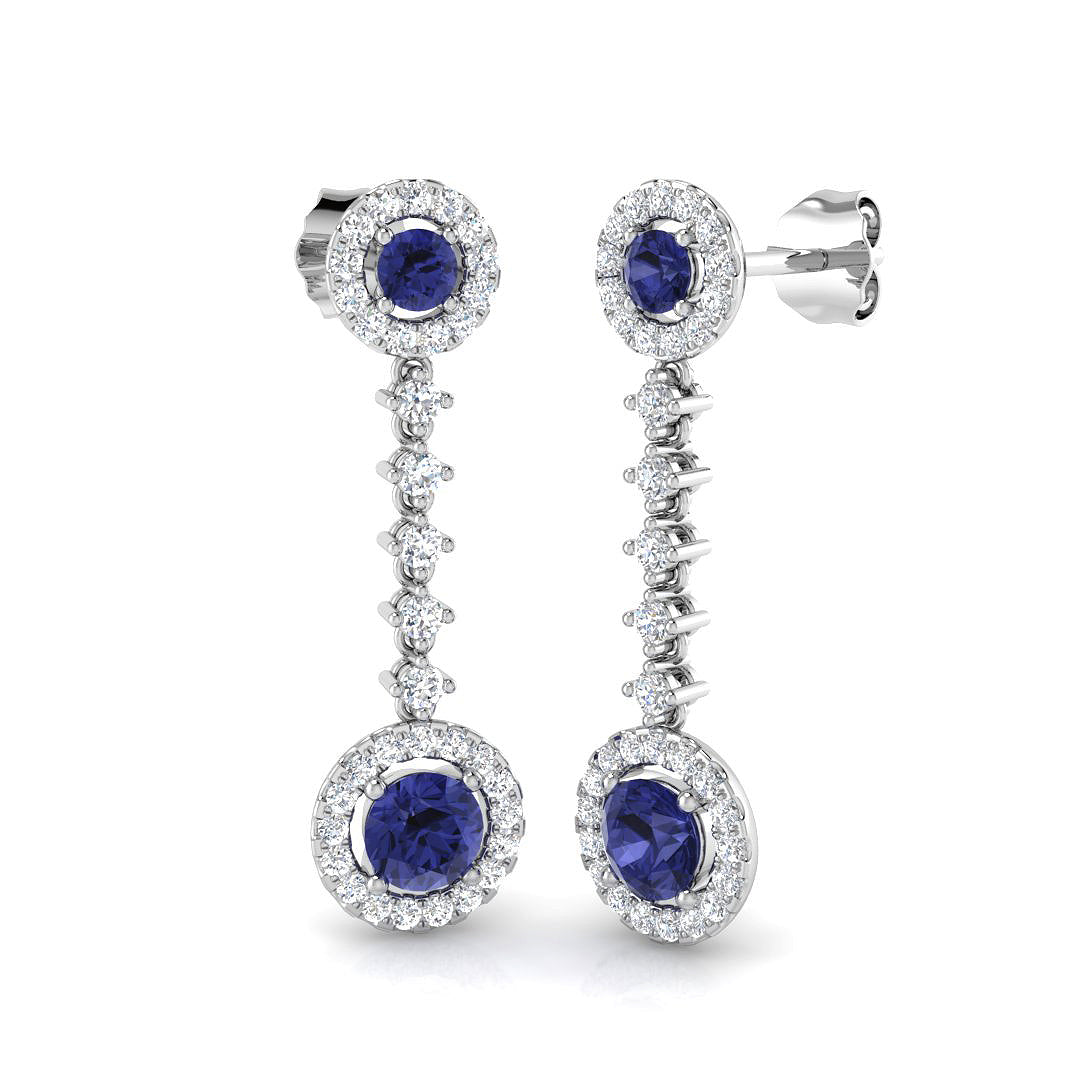 XYE3358 — Earrings - 9k White Gold