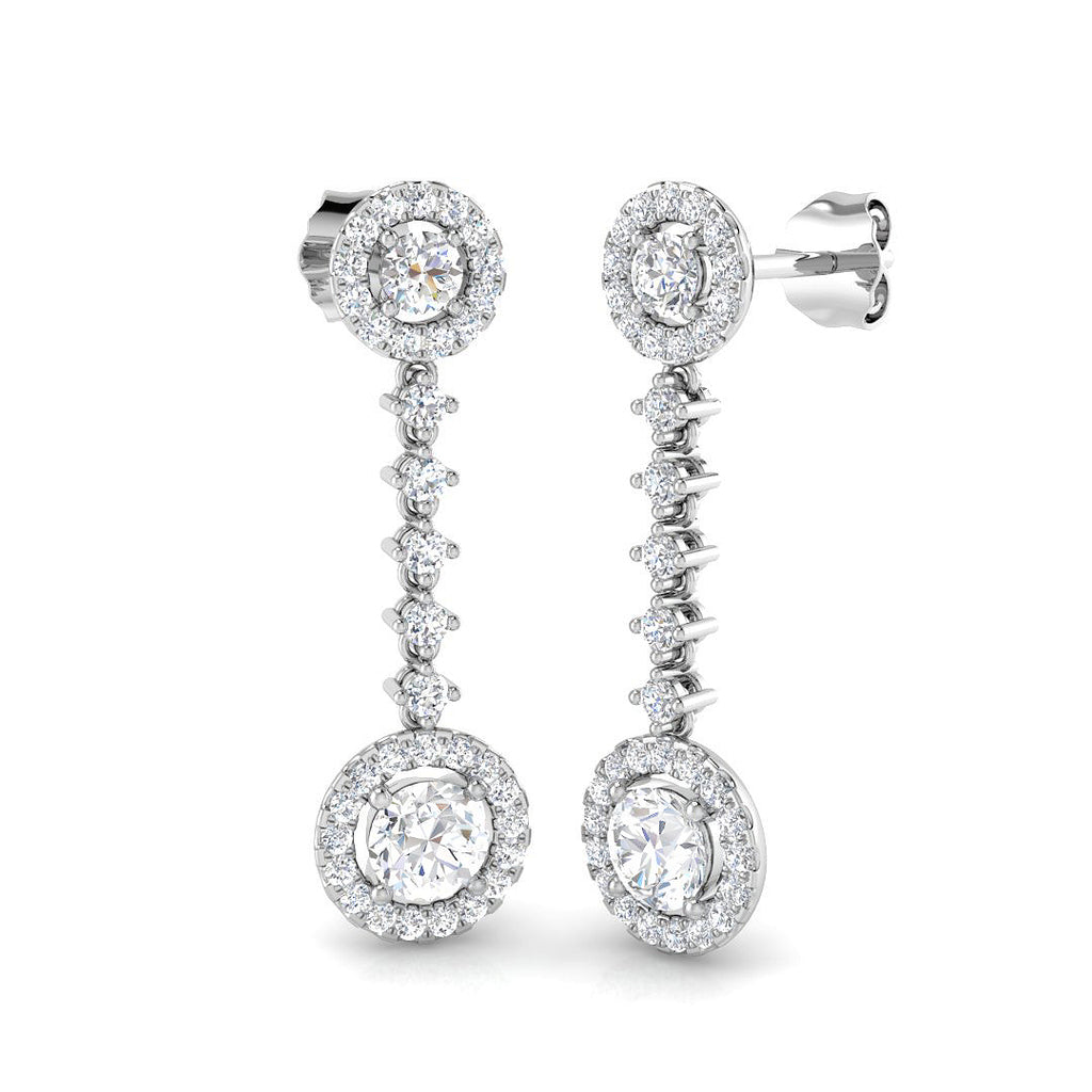 XYE3358 — Earrings - 9k White Gold