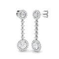 XYE3358 — Earrings - 9k White Gold