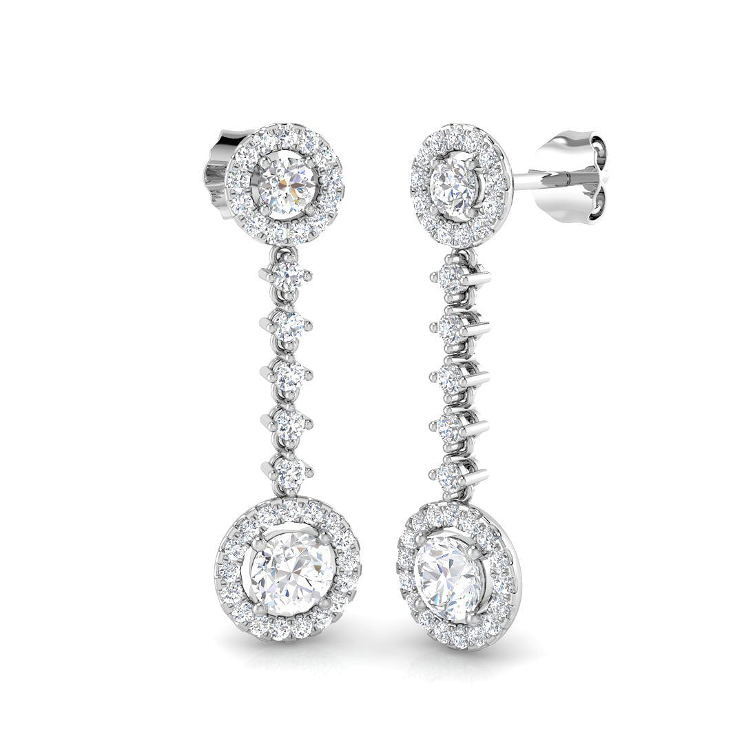 XYE3358 — Earrings - 9k White Gold