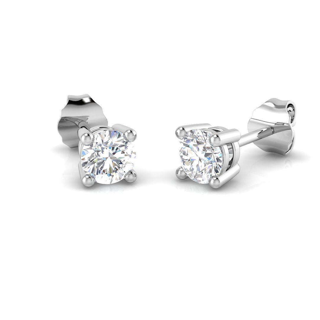 XYE3361 — Earrings - 9k White Gold