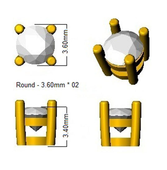 XYE3362 — Earrings - 9k Yellow Gold detail