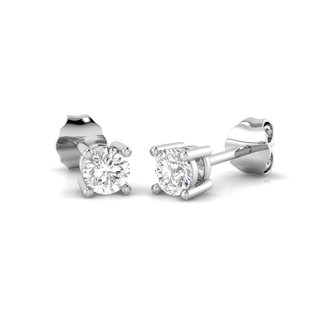 XYE3362 — Earrings - 9k White Gold