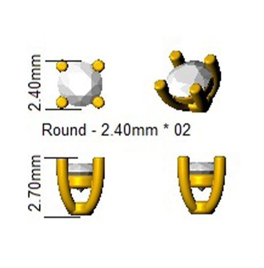 XYE3363 — Earrings - 9k Yellow Gold detail