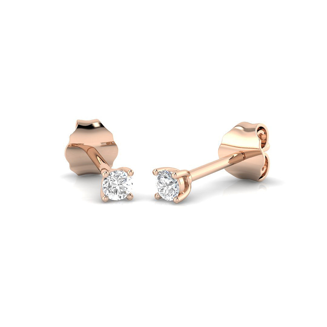 XYE3363 — Earrings - 9k Rose Gold