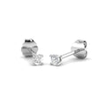 XYE3363 — Earrings - 9k White Gold