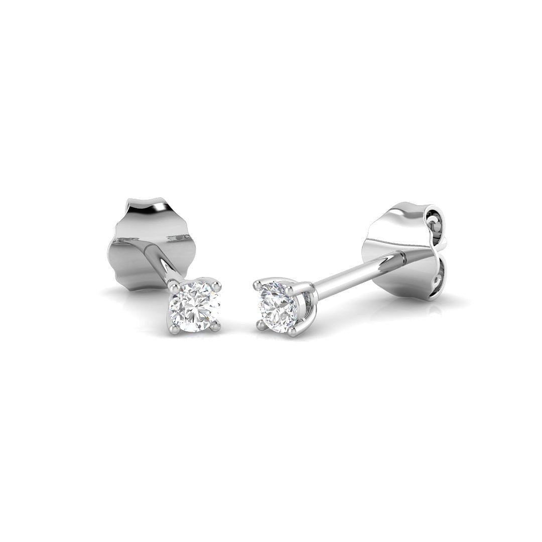 XYE3363 — Earrings - 9k White Gold