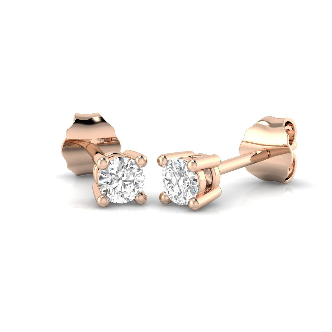 XYE3380 — Earrings - 9k Rose Gold