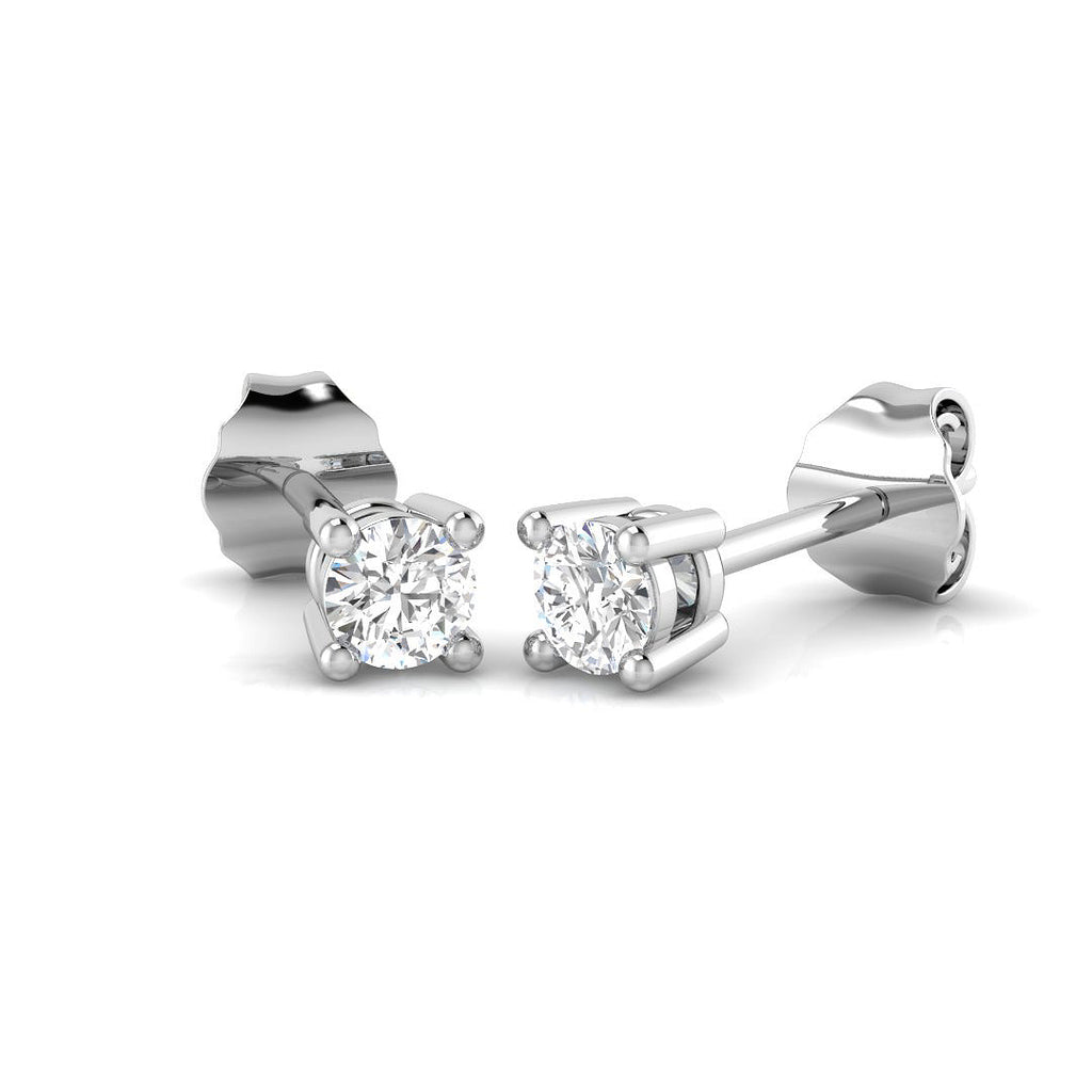XYE3380 — Earrings - 9k White Gold