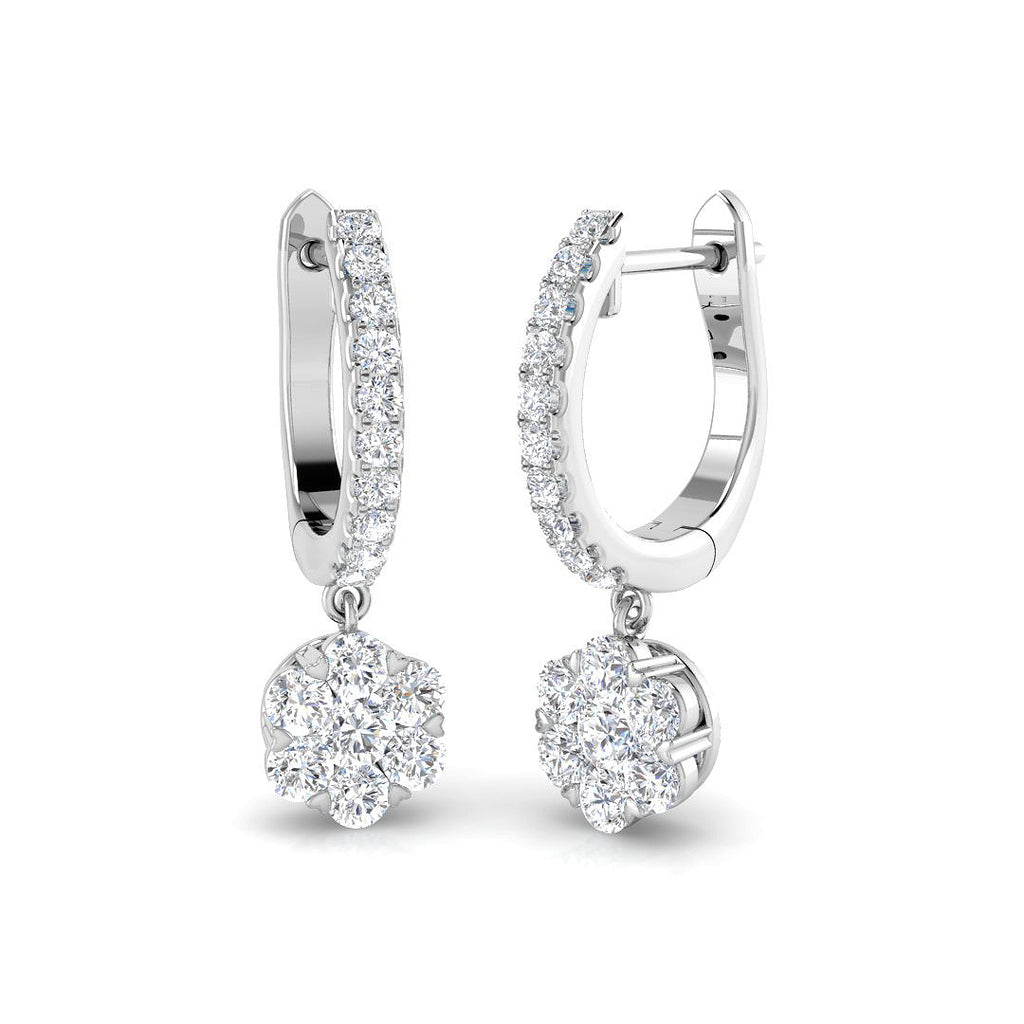 XYE3381 — Earrings - 9k White Gold