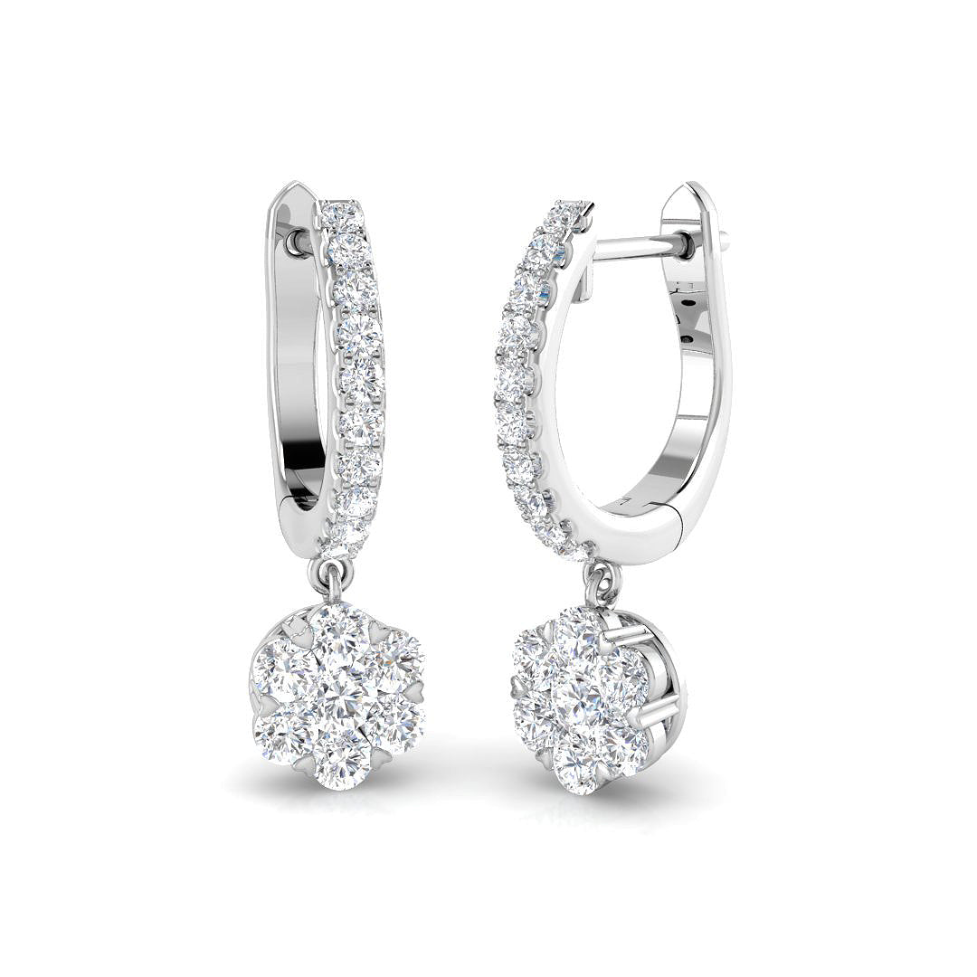 XYE3381 — Earrings - 9k White Gold