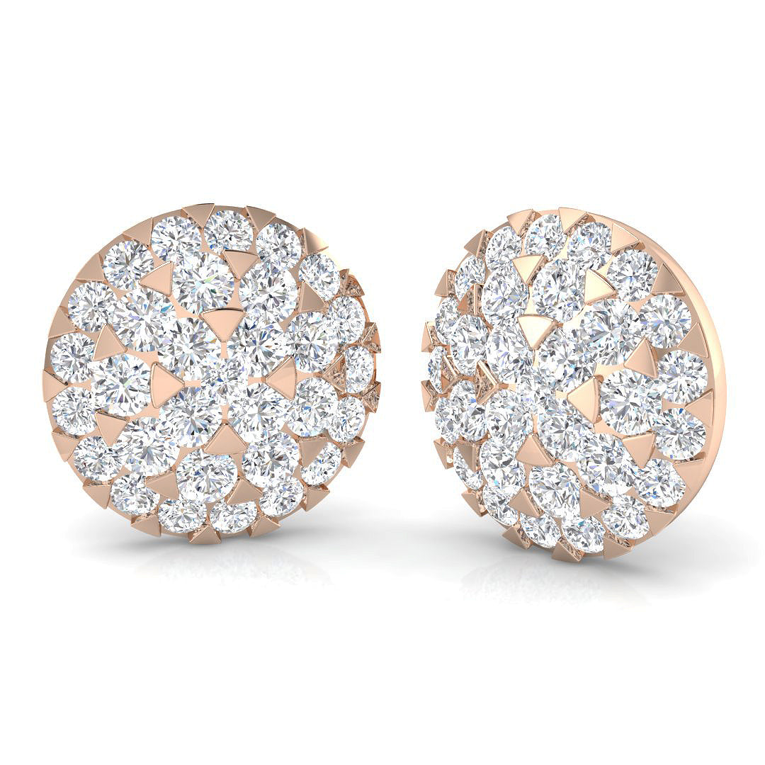 XYE3535 — Earrings - 9k Rose Gold