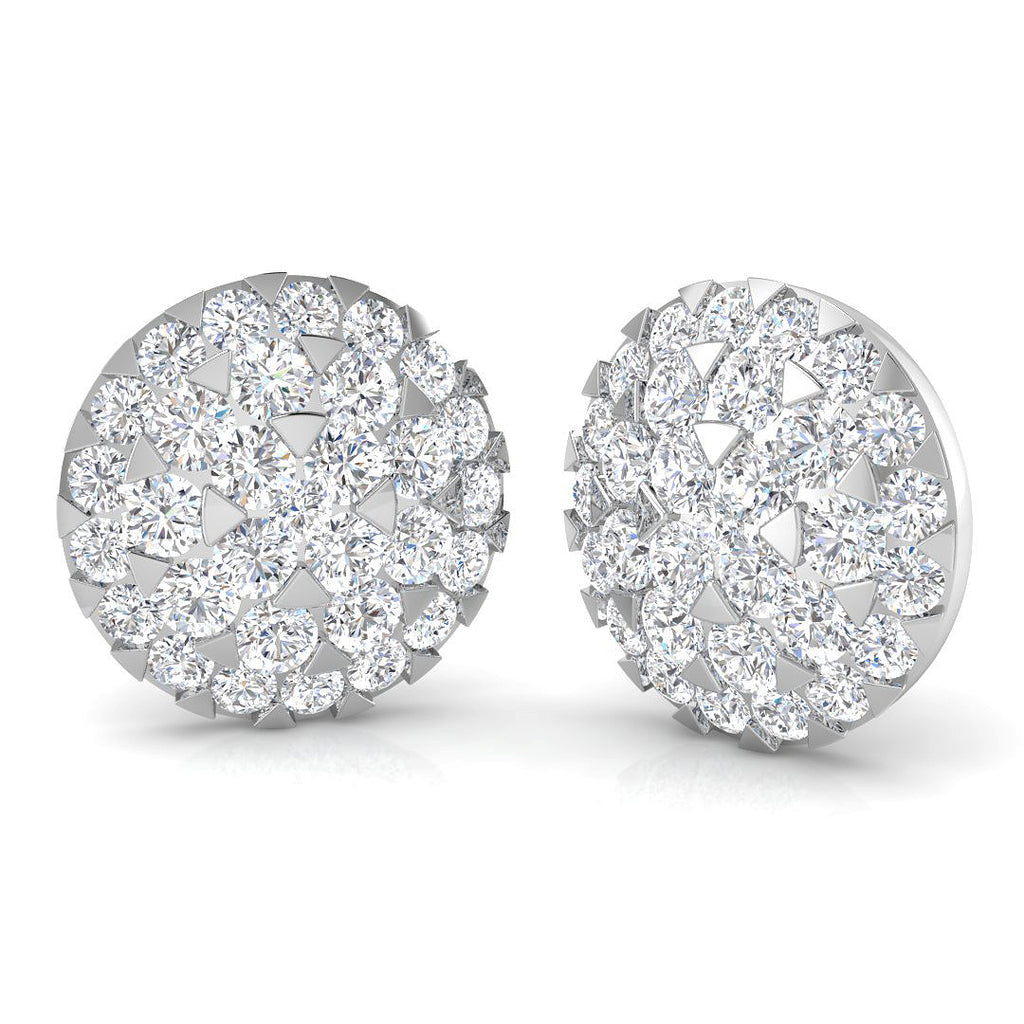 XYE3535 — Earrings - 9k White Gold