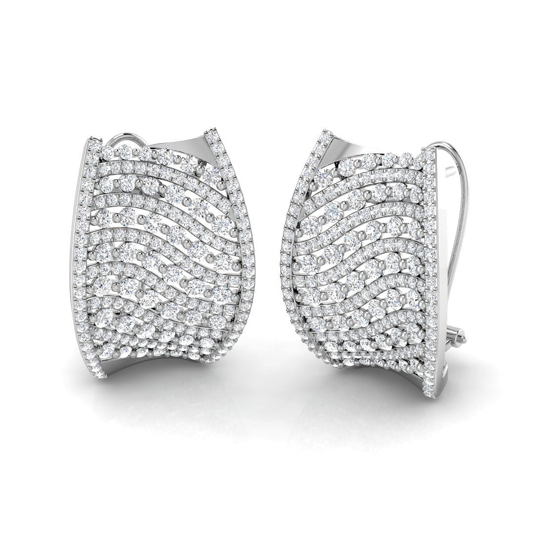 XYE3542 — Earrings - 18k White Gold