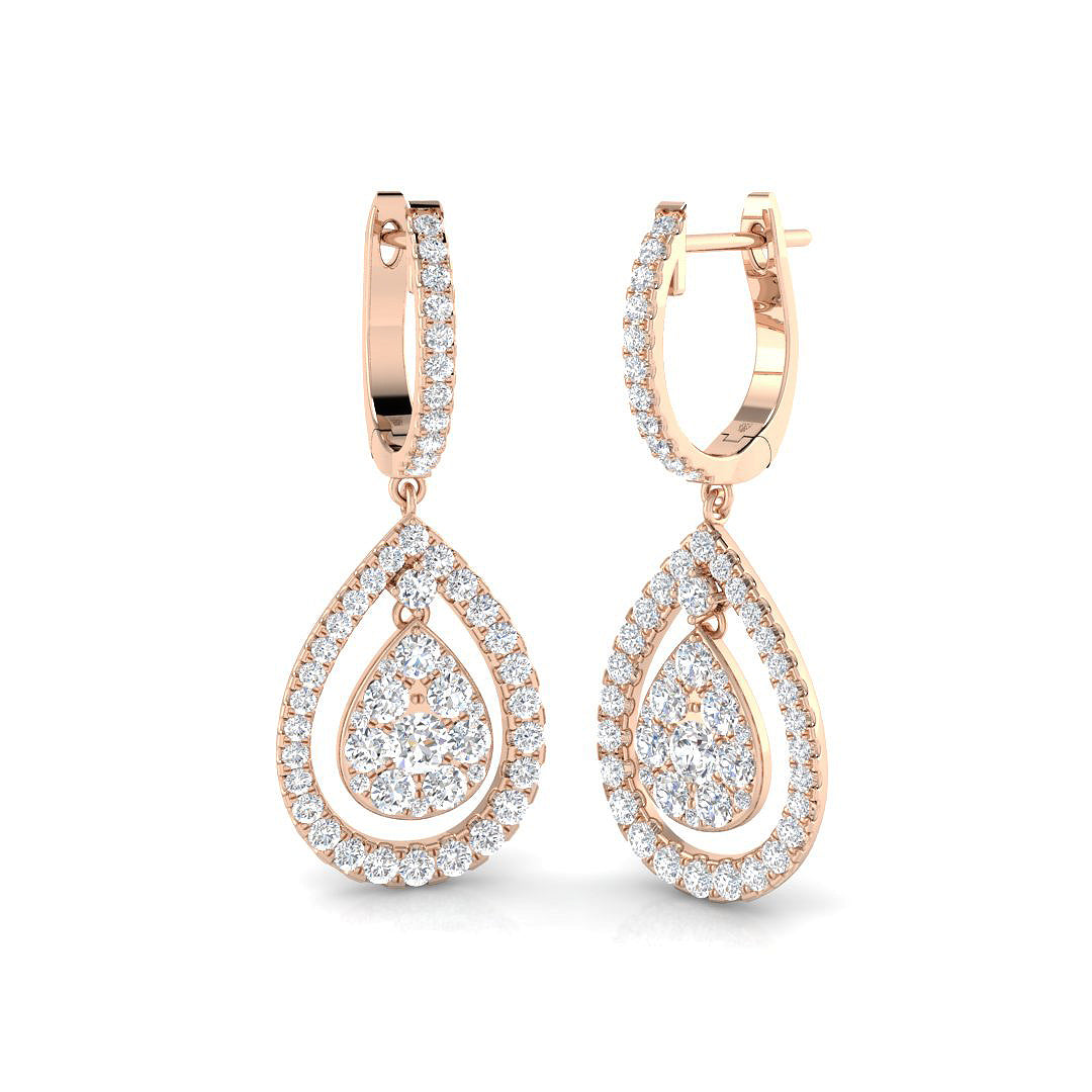 XYE3612 — Earrings - 9k Rose Gold