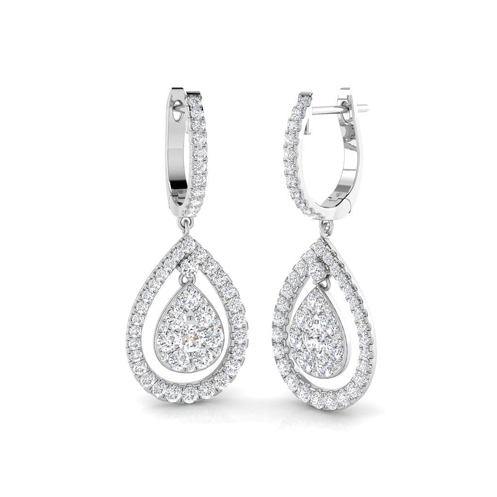 XYE3612 — Earrings - 9k White Gold
