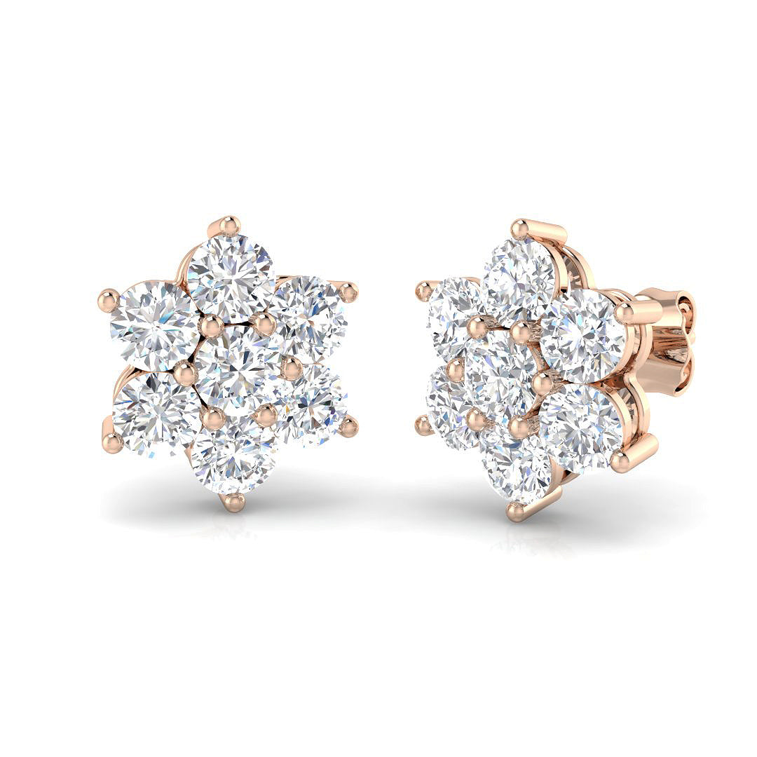 XYE3681 — Earrings - 9k Rose Gold