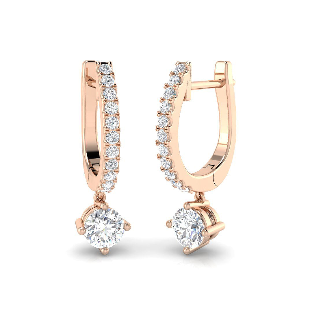 XYE3818 — Earrings - 9k Rose Gold