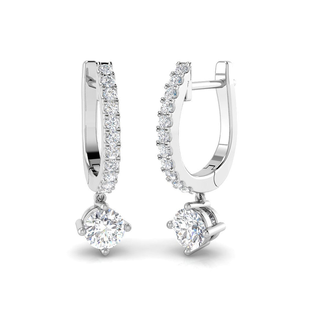 XYE3818 — Earrings - 9k White Gold