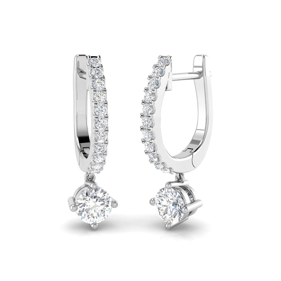 XYE3818 — Earrings - 9k White Gold
