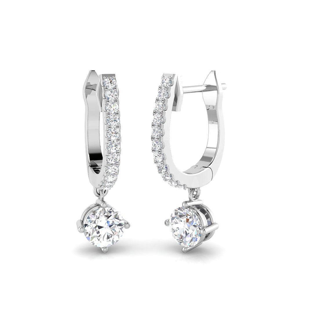 XYE3819 — Earrings - 9k White Gold