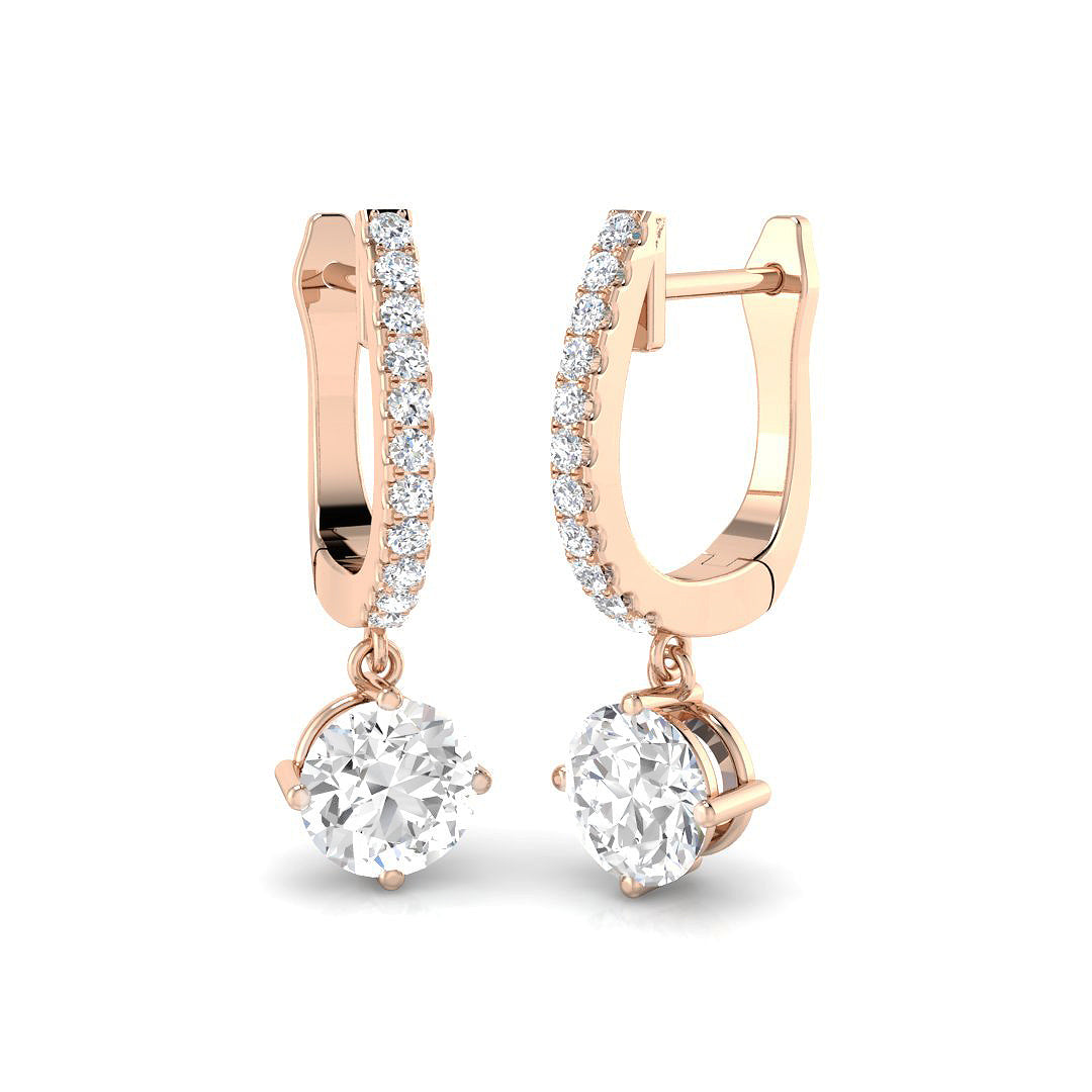 XYE3820 — Earrings - 9k Rose Gold