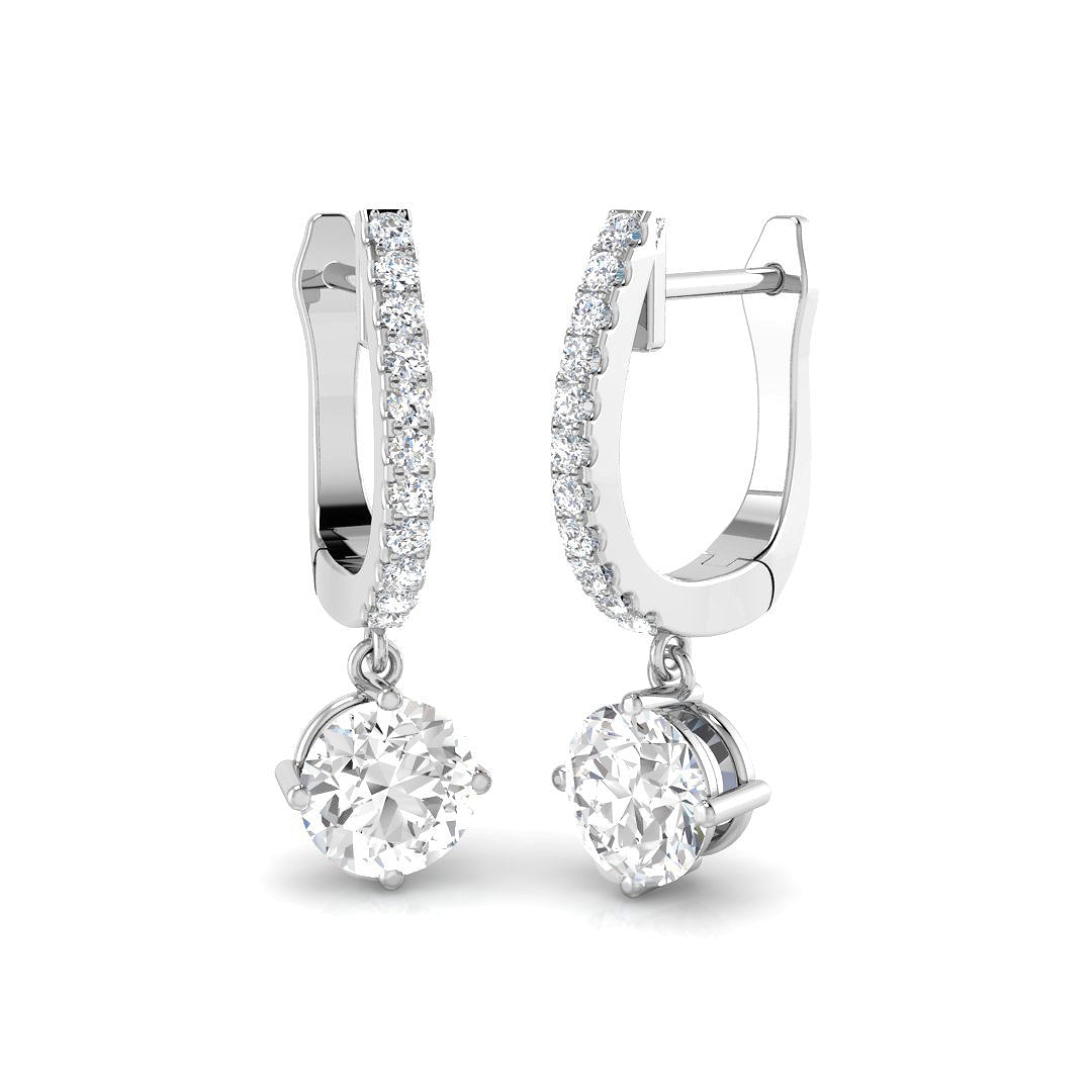 XYE3820 — Earrings - 9k White Gold