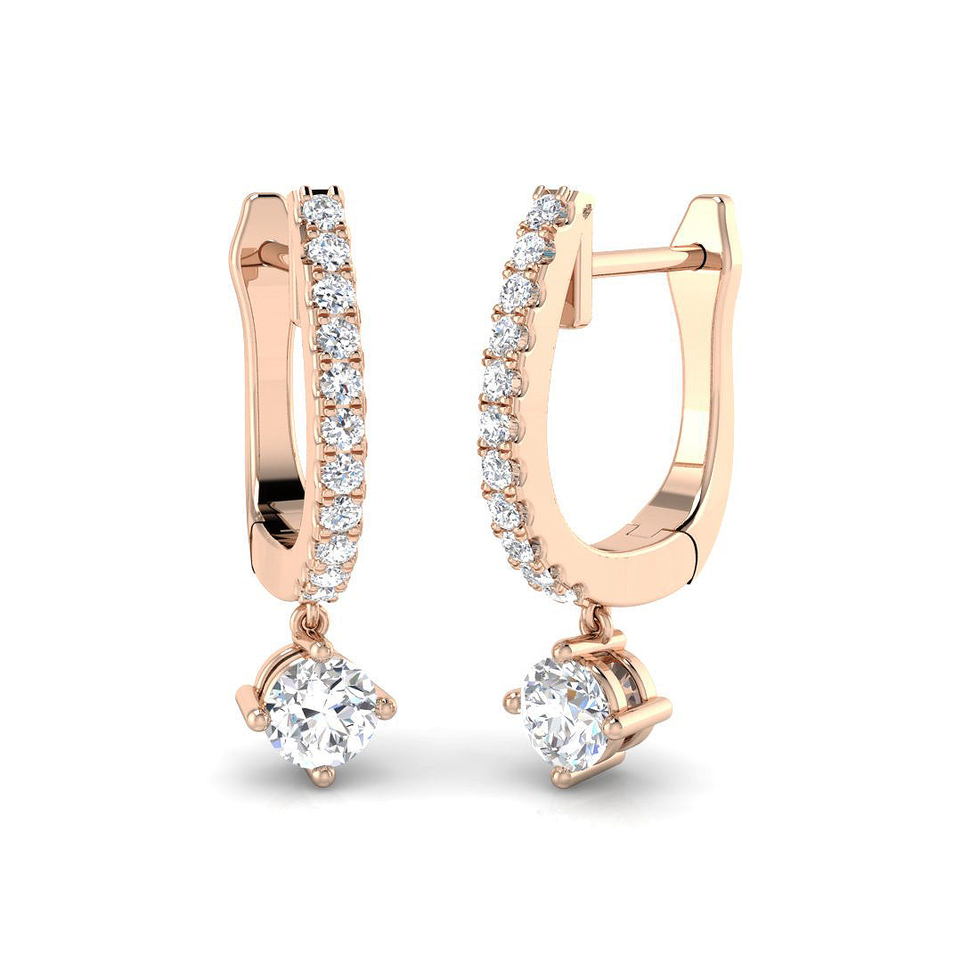 XYE3950 — Earrings - 9k Rose Gold