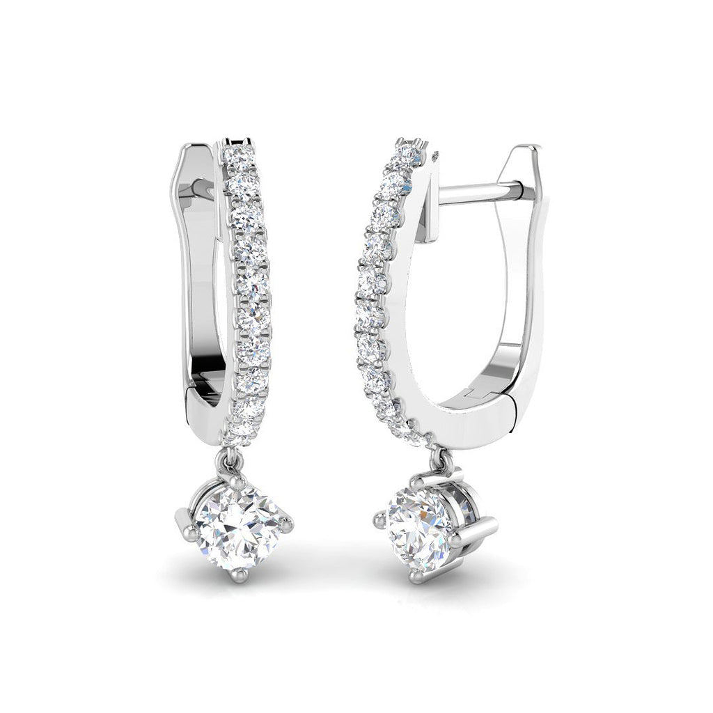 XYE3950 — Earrings - 9k White Gold