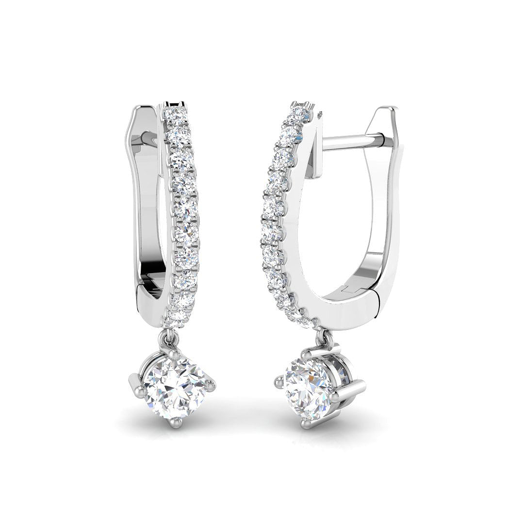 XYE3950 — Earrings - 9k White Gold