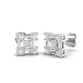 XYE8115 — Earrings - 9k White Gold