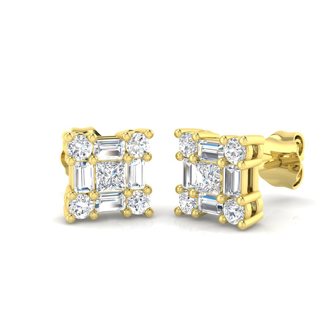 XYE8115 — Earrings - 9k Yellow Gold