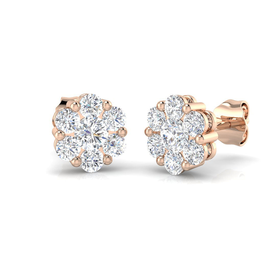 XYE8179 — Earrings - 9k Rose Gold
