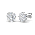 XYE8179 — Earrings - 9k White Gold