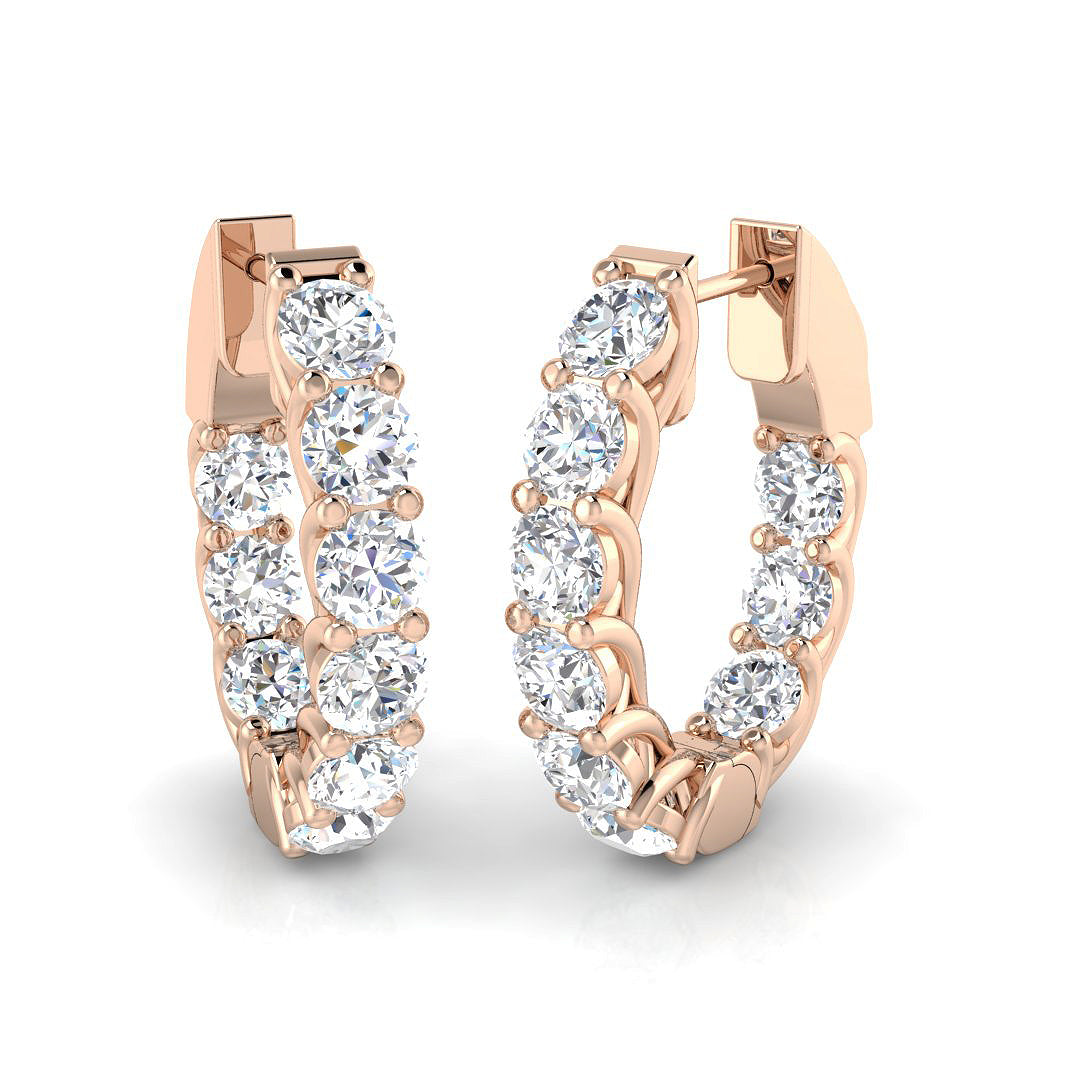 XYE8282 — Earrings - 9k Rose Gold
