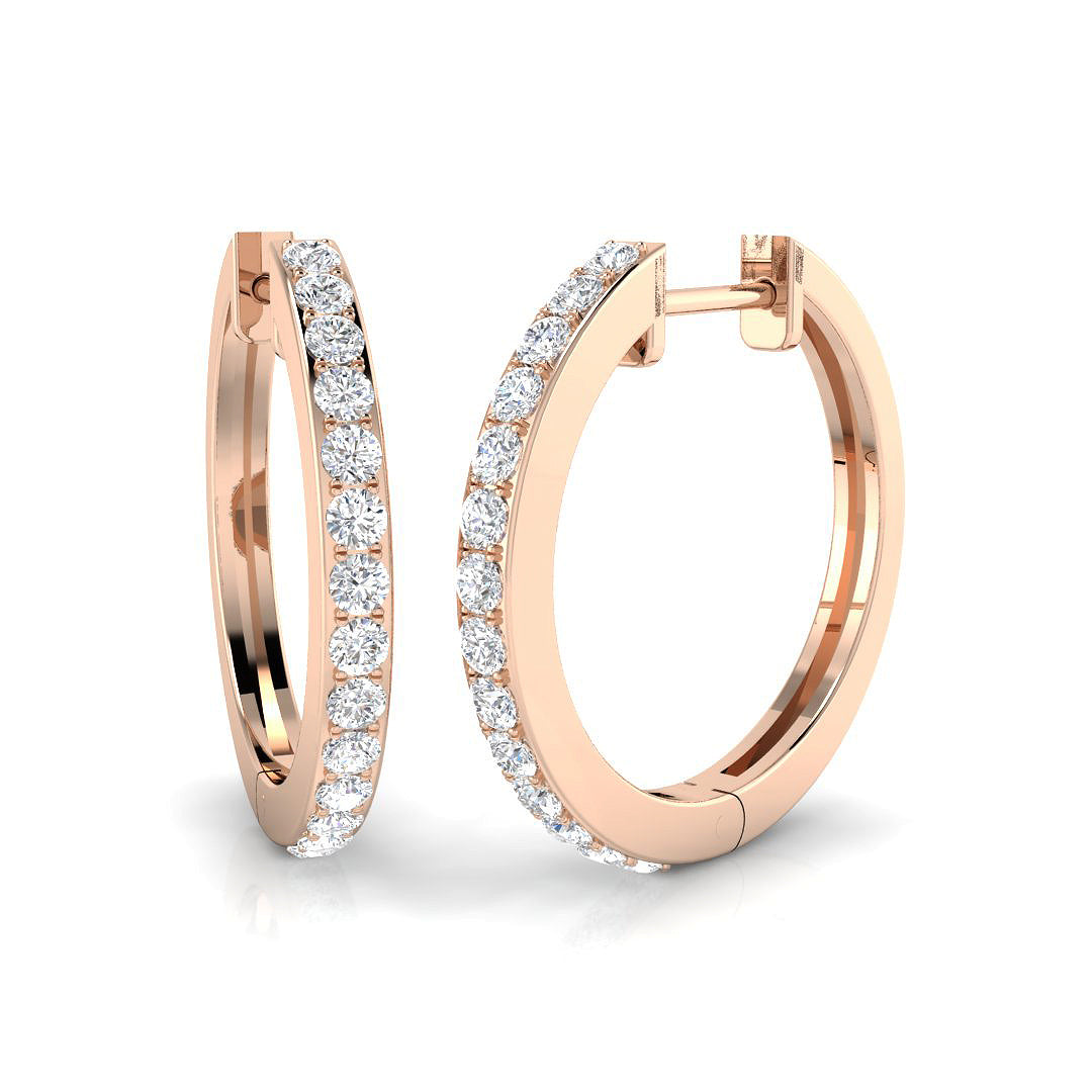 XYE8339 — Earrings - 9k Rose Gold