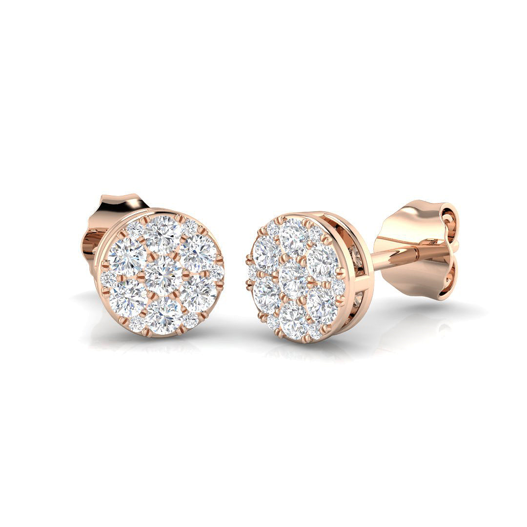 XYE8340 — Earrings - 9k Rose Gold