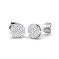 XYE8340 — Earrings - 9k White Gold
