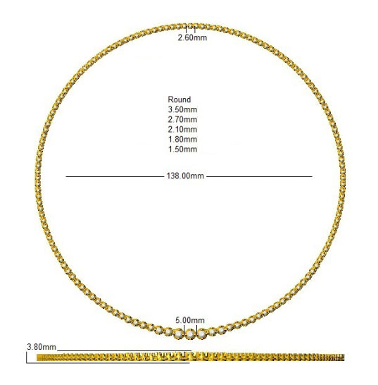 XYN0357-17 — Necklace - 9k Yellow Gold detail